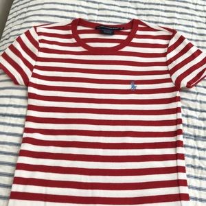 Ralph Lauren Sport crew stripe cotton tee
